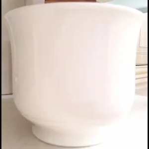Cream Floral Ceramic Jardiniere Pot H121mm x D/W145mm - Image 4