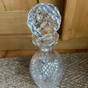 Vintage cut glass crystal decanter - Image 2