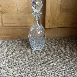 Vintage cut glass crystal decanter