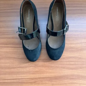 Next Forever Comfort Women's Black Suede Heels Size 5 - Image 4