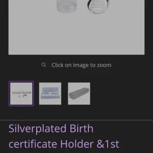 Silver plated birth certificate, tooth, curl and keepsake boxes - Image 6