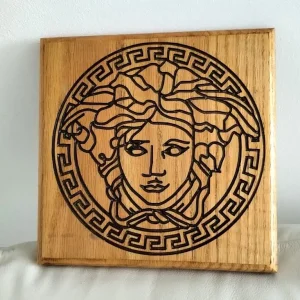 Solid Wooden 9x9 Versace Plaque – No Hanger, New