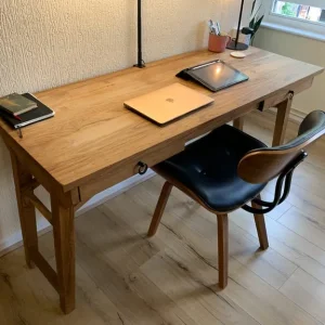 Mango Wood Desk in Great Condition - Image 2