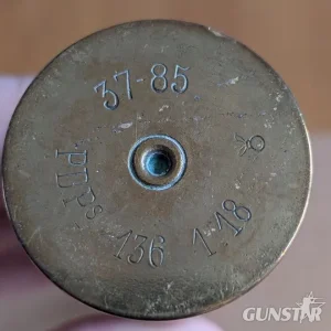 WW1 artillery brass casing with 37-85 PDPs 136 stamp