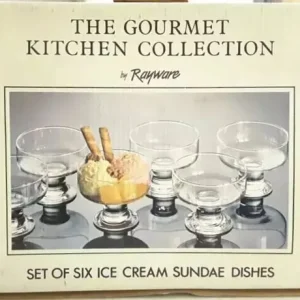 GOURMET KITCHEN ICE CREAM SUNDAE DISHES x 5 - Image 2