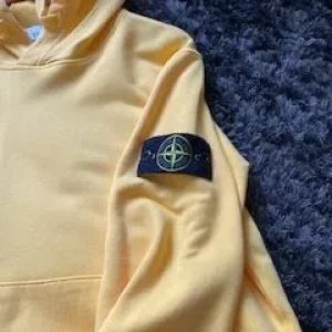 Stone Island Men's Small Hoodie Yellow - Image 3