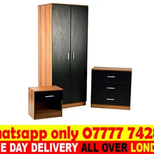 Bedroom wardrobe with mirror