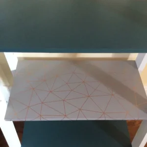 One remaining ladder bookcase with geometric shelves - Image 6