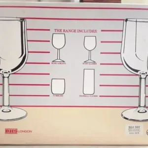 Five Vintage BHS Wine Glasses – Made in Italy - Image 3
