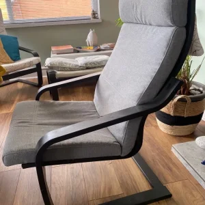 Two IKEA PÖANG living room chairs