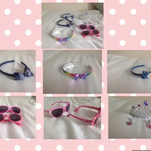 Headbands, sunglasses, and play tiara