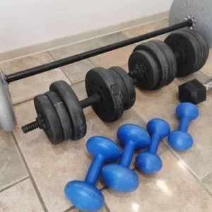 Weight set with dumbbells and barbell - Image 5