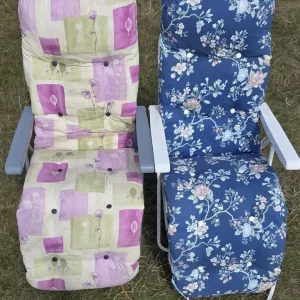 Garden chair and sun lounger pair