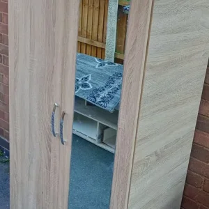 Wardrobe with mirror