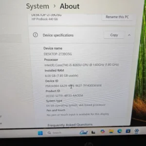 HP ProBook 14" Core i5 / 8gb / 250 ssd Windows 11 + Office 2024 Pro - Image 3