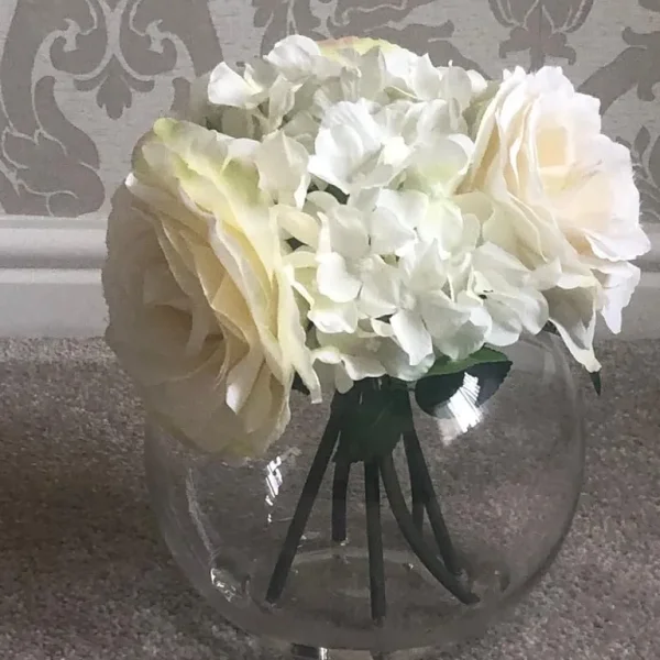 Glass Flower Bowl