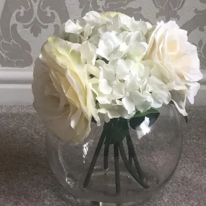Glass Flower Bowl