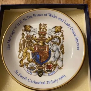 Vintage Lady Diana and Charles Wedding Plate