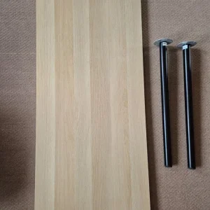 Ikea LAGKAPTEN table top, white stained oak, 140x60 cm - Image 2