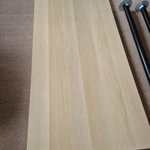 Ikea LAGKAPTEN table top, white stained oak, 140x60 cm - Image 4