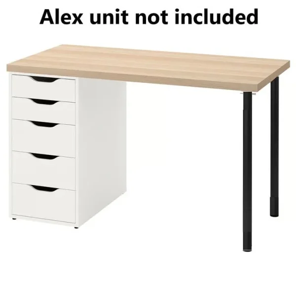 Ikea LAGKAPTEN table top, white stained oak, 140x60 cm