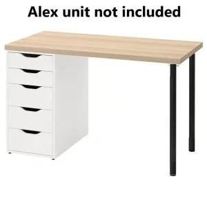 Ikea LAGKAPTEN table top, white stained oak, 140x60 cm