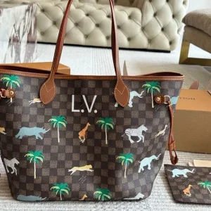 Louis Vuitton Neverfull Shopping Bag - Image 4