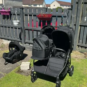 Puggle Double Pram/Double Buggy - Image 2