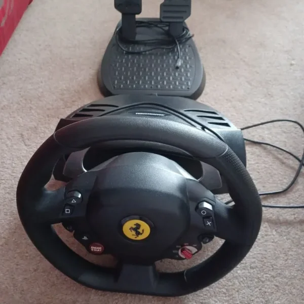 Thrustmaster T80 steering wheel and pedals