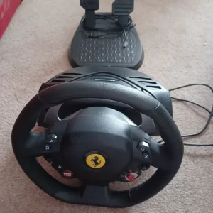 Thrustmaster T80 steering wheel and pedals