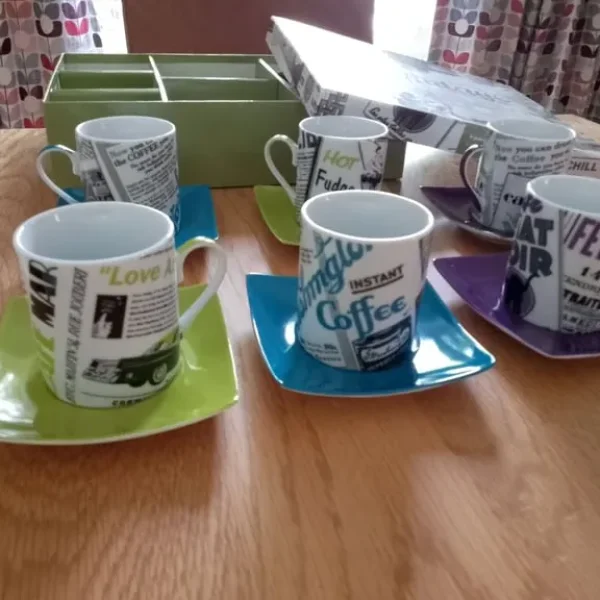 Cups and saucers