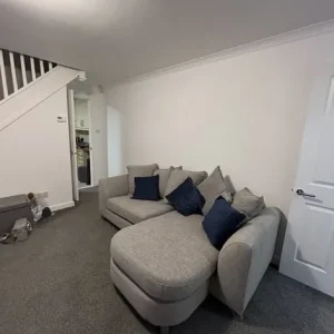 Grey Fabric Sofa Suite - Image 2