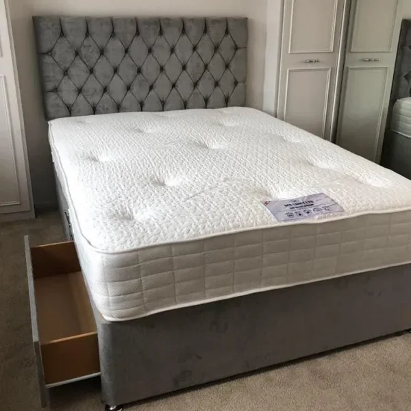Double Divan Bed with Mattress – Ready to Use