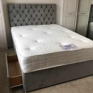 Double Divan Bed with Mattress – Ready to Use