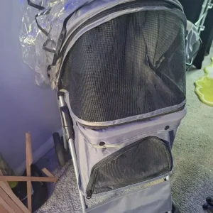 Grey pet buggy