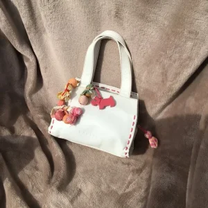 Radley Small White Handbag with Matching Bracelet