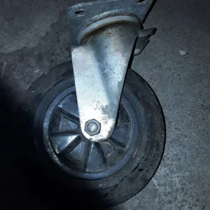 Four trolley heavy duty wheels with brakes