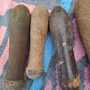 7 vintage tool handles, very much used condition - Image 2