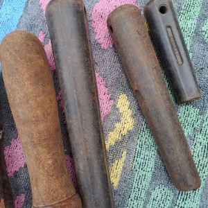 7 vintage tool handles, very much used condition - Image 3
