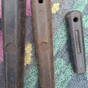 7 vintage tool handles, very much used condition - Image 4