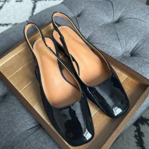 Black slingbacks size 3 - Image 2