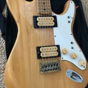 1970s Japanese-style electric guitar with active distortion