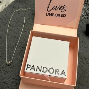 Pandora personalised necklace with hearts and eternity symbol - Image 3