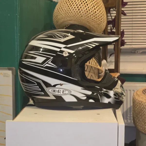 Small off-road motorbike helmet