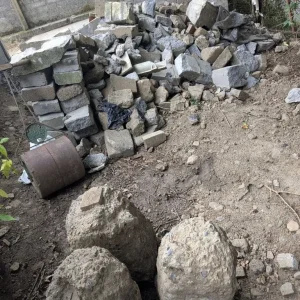 Broken concrete blocks and dust - Image 5