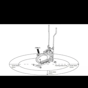 Opti 2 in 1 Air Cross Trainer and Exercise Bike - Image 6