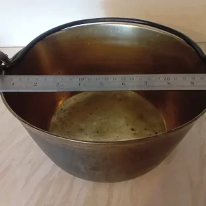 Brass polished cooking jam pan - Image 4