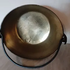 Brass polished cooking jam pan