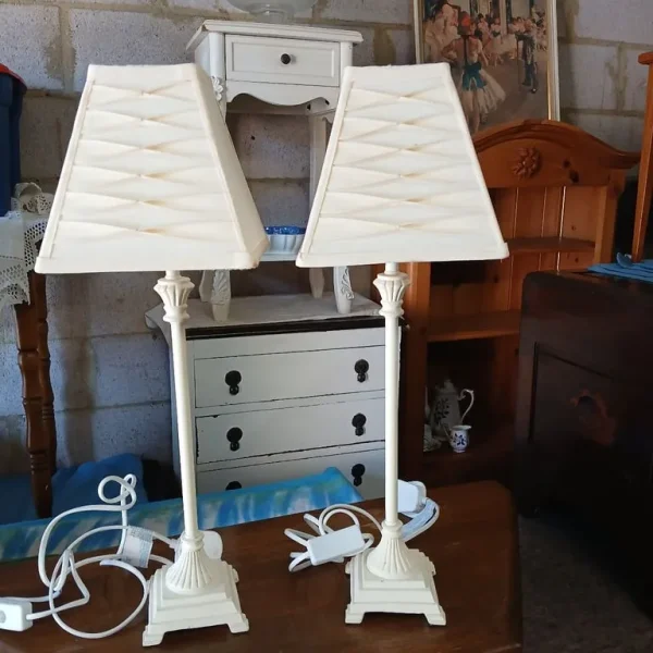 Pair Of Tall Table Lamps