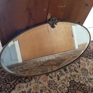Antique bevelled mirror - Image 3